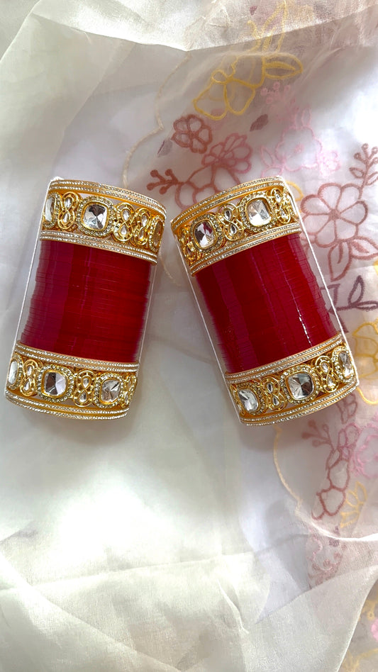 Maroon Kiran Wedding Chura