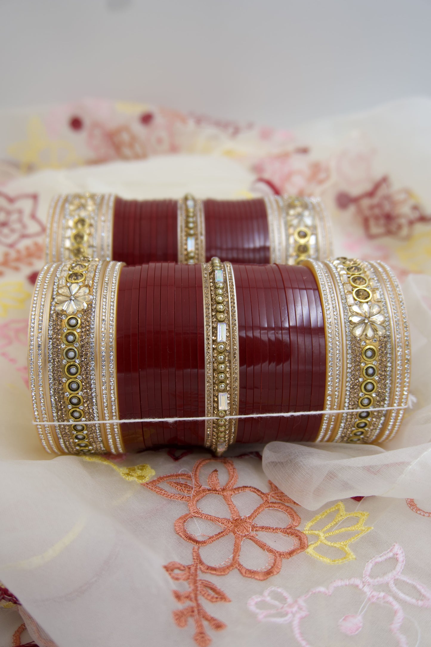 Maroon Majesty Bridal Chura