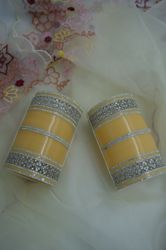 Chandani Chura With AD Bangles