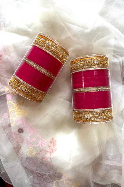 Swarna Sindoor Chura With AD Bangles