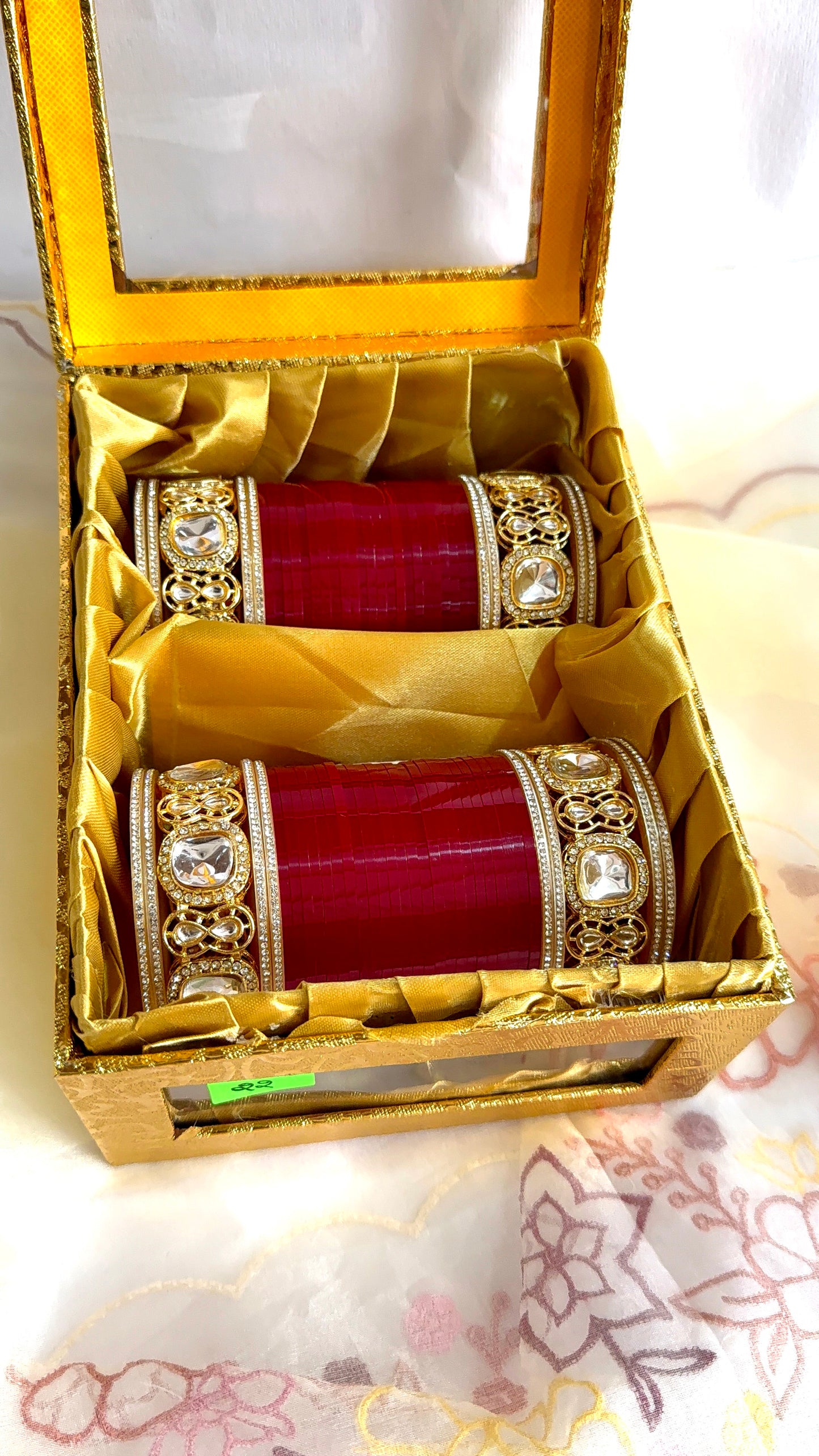 Maroon Kiran Wedding Chura