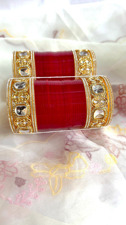 Maroon Kiran Wedding Chura