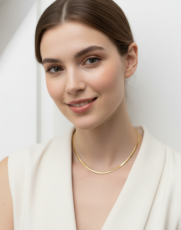 The Liquid Gold Snake Chain Necklace