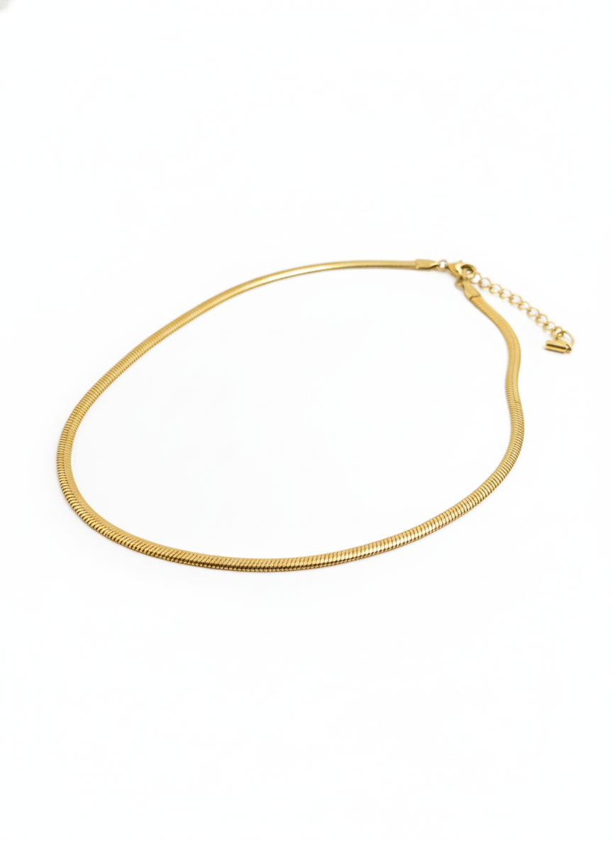 The Liquid Gold Snake Chain Necklace