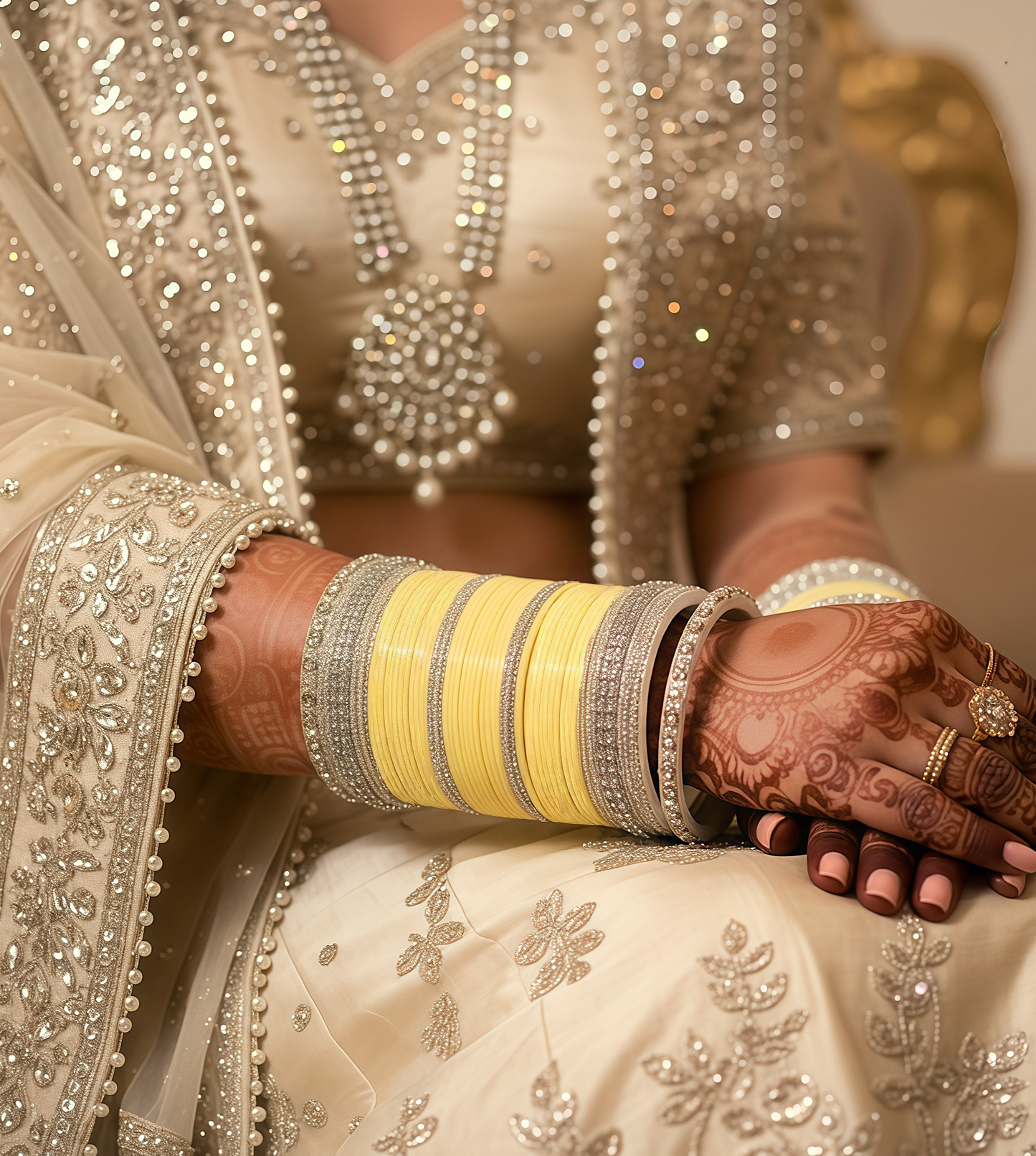 Sunehri Noor Chura AD Bangles