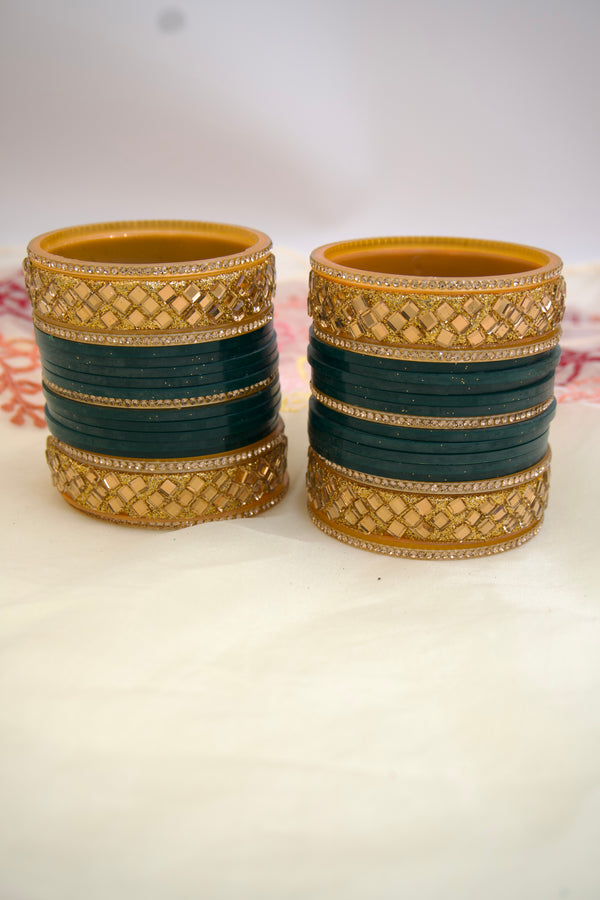 Zaitoon Sheesh Bridal Chura