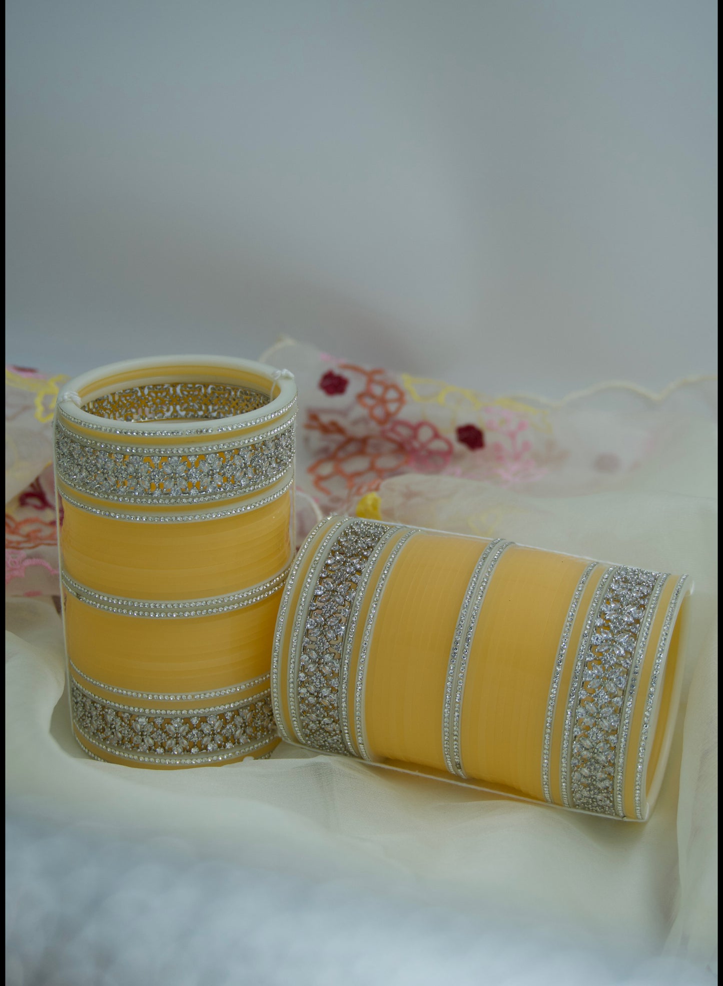 Chandani Chura With AD Bangles