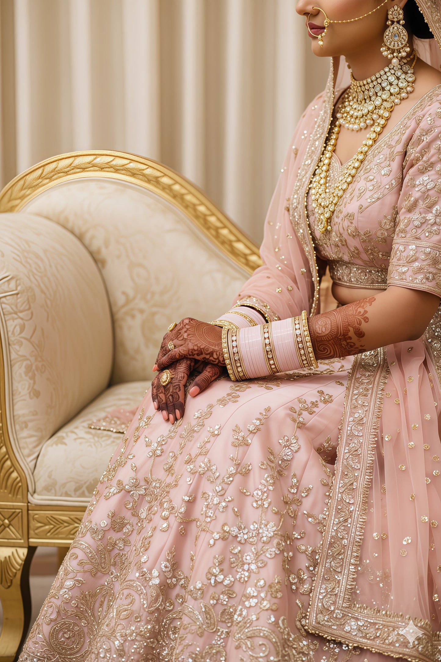 Gulabi Swarn Bridal Chura