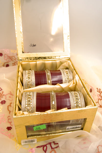 Maroon Majesty Bridal Chura