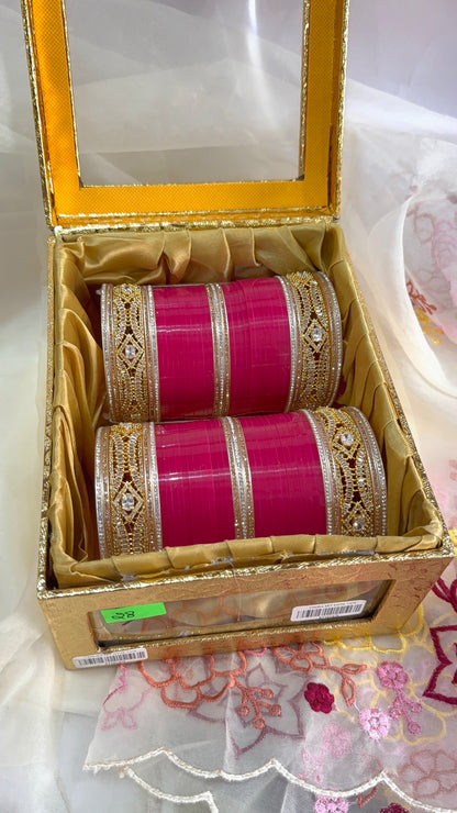 Swarna Sindoor Chura With AD Bangles