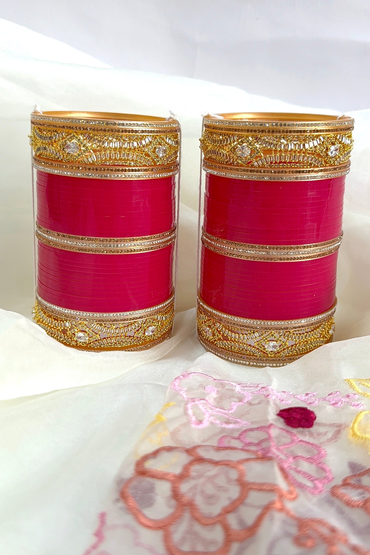 Swarna Sindoor Chura With AD Bangles