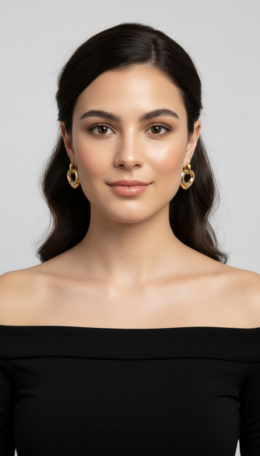 The Amore Puffy Heart Earrings