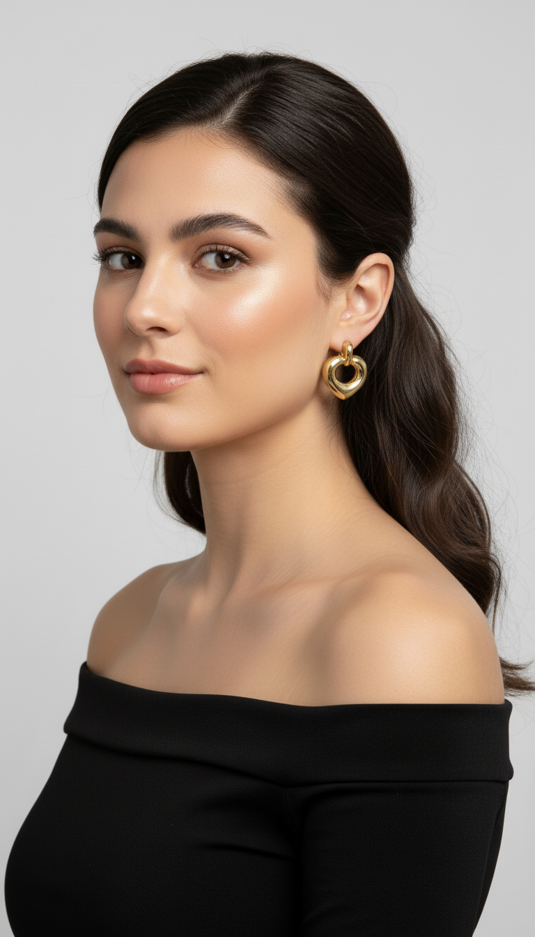 The Amore Puffy Heart Earrings