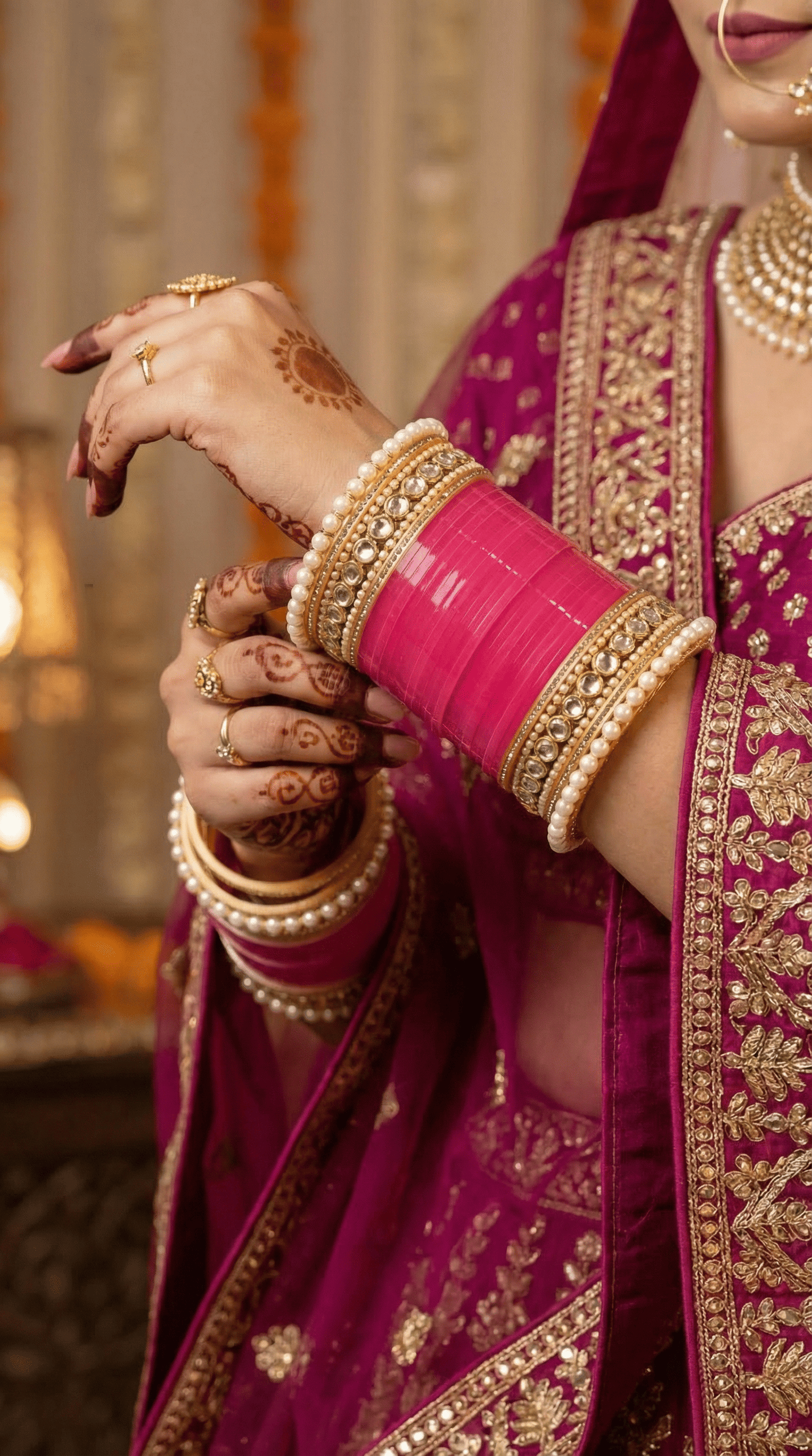 Noorina – Blush Pearl Bridal Chura