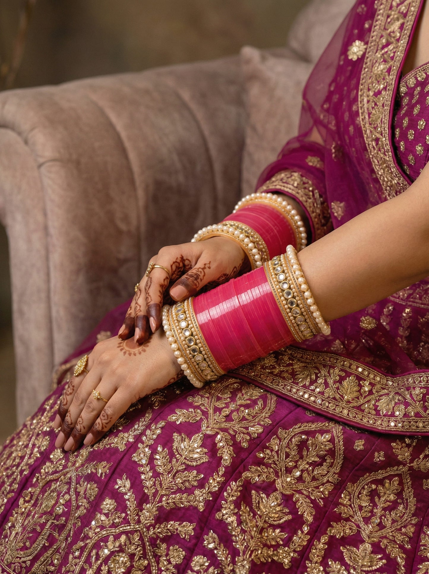 Noorina – Blush Pearl Bridal Chura