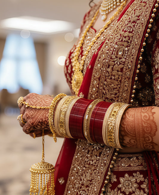 Maroon Majesty Bridal Chura